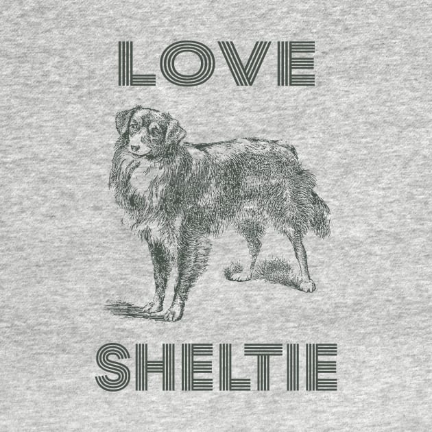 Love SHELTIE Dog by tabaojohnny